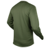 A person wearing the Condor Base II Crew Pullover in olive green, seen from the back against a plain background, gives off a military-inspired vibe.