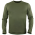 The Condor Base II Crew Pullover, a plain olive green long-sleeve crew neck shirt, is perfect for bushcraft adventures or everyday EDC. Displayed on a featureless background.