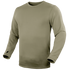 The Condor Base II Crew Pullover is an olive green long-sleeve crewneck shirt with thumb holes, perfect for EDC or bushcraft, shown on a plain background.