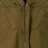 Close-up of the Condor Cadet Class C Uniform Coat in khaki, featuring a central zipper, two Velcro-flap chest pockets, and extra Velcro fastenings near the top.