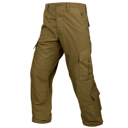 The Condor Cadet Class C Uniform Pants in tan feature multiple pockets, making them perfect for EDC or range days. Shown against a plain background.