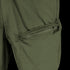 Close-up of an olive green Condor Odyssey Pants Gen III leg, highlighting the zippered thigh pocket.