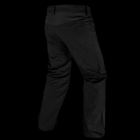The Odyssey Pants Gen III by Condor are black tactical pants shown from the back, featuring straight legs and visible seam details.