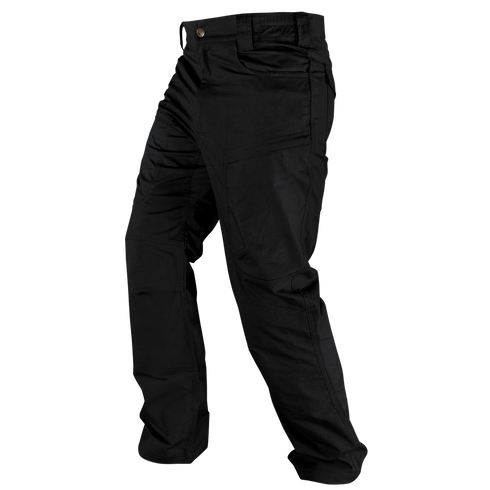 The Condor Odyssey Pants Gen III in black are tactical cargo pants with multiple pockets, displayed on a white background.