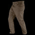The Condor Odyssey Pants Gen III, shown from the side in brown, feature front and side pockets, belt loops, and a button waist closure.