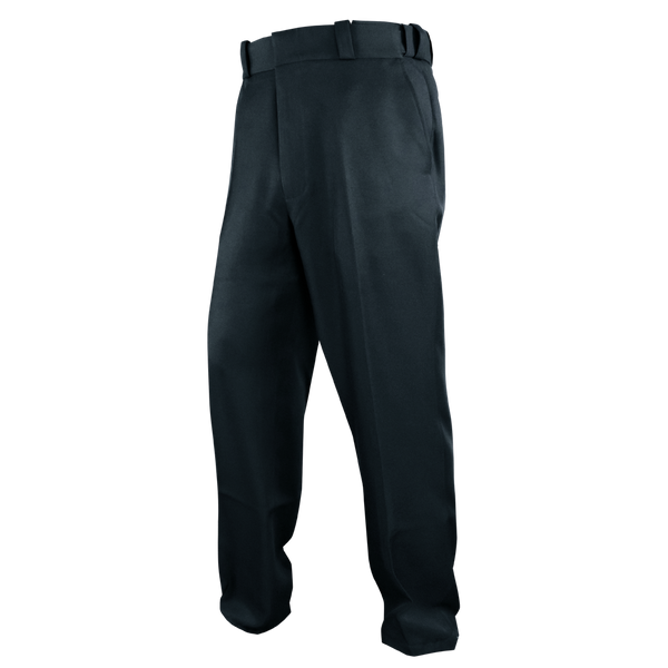 A pair of Condor Mens Class B Uniform Pants in black with belt loops, displayed against a white background.