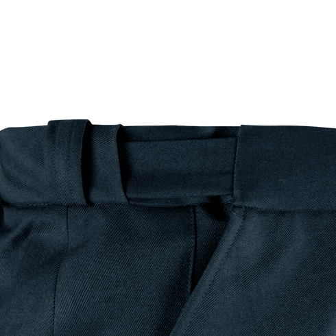 Close-up of the waistband and upper section of Condor Women's Class B Uniform Pants | SALE, highlighting the belt loops and part of the zipper area.