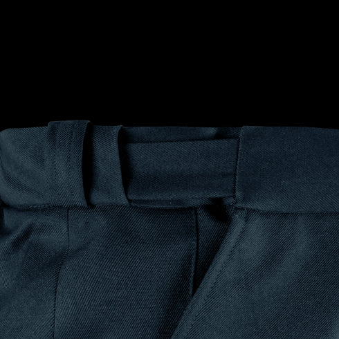 Close-up view of the waistband and upper section of Condor Mens Class B Uniform Pants | SALE, featuring a belt loop and part of the fly.