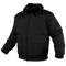 The Condor Guardian Duty Jacket | SALE is a black winter jacket featuring a faux fur collar, front zipper, two large flap pockets, and elastic cuffs and waistband—perfect for first responders or anyone seeking a sleek tactical look.