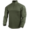 The Condor Long Sleeve Combat Shirt Gen II features an olive green color, quarter-zip collar, and reinforced shoulders and arms, designed for military or law enforcement use. Shown on a plain background.