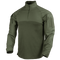 The Condor Long Sleeve Combat Shirt Gen II features an olive green color, quarter-zip collar, and reinforced shoulders and arms, designed for military or law enforcement use. Shown on a plain background.