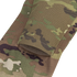 Close-up of the Condor Long Sleeve Combat Shirt Gen II in MultiCam, showing digital-patterned fabric with green, brown, and tan tones and a folded edge.