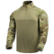The Condor Long Sleeve Combat Shirt Gen II - Scorpion OCP features a solid torso with Scorpion OCP camo sleeves, quarter-zip collar, and sleeve patch area—perfect for military or first responder applications.