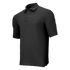 The Condor Short Sleeve Dri-Flex Tactical Polo in black features a collar and three buttons, shown on a plain white background.