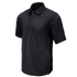 The Condor Short Sleeve Dri-Flex Tactical Polo in black features a collar and three buttons, shown on a plain white background.