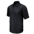 The Condor Short Sleeve Dri-Flex Tactical Polo in black features a collar and three buttons, shown on a plain white background.
