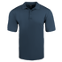 The Condor Short Sleeve Dri-Flex Tactical Polo in navy blue features a collar and three buttons, shown on a white background.
