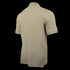 The Condor Short Sleeve Dri-Flex Tactical Polo in khaki is shown from the back against a white background.