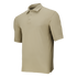 Condor Short Sleeve Dri-Flex Tactical Polo in tan, shown on a blank background, features a classic collar and three-button placket.