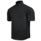 The Condor Short Sleeve Combat Shirt Gen II in black features a quarter-zip collar, shoulder pockets, and Velcro sleeve patches. Its lightweight, moisture-wicking fabric keeps you comfortable in any situation.