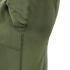 Close-up of Condors Long Sleeve Combat Shirt Gen II in green, showing a seam, small pocket, and a mix of textured and smooth fabric panels.