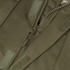 Close-up of the Condor Aegis Waterproof Parka in olive green, featuring a large plastic zipper, Velcro patches, and visible stitching details.