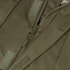Close-up of the Condor Aegis Waterproof Parka in olive green, featuring a large plastic zipper, Velcro patches, and visible stitching details.