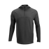 The Condor Trident Sun Shirt is a black long-sleeve hooded pullover with a front half-zip, shown on a white background.