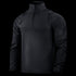 The Condor Patrol Quarter Zip Softshell Gen II in black features a long-sleeve, high-collar design—perfect for law enforcement professionals seeking comfort and style. Displayed against a plain background.