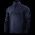 The Condor Patrol Quarter Zip Softshell Gen II is a navy blue, long-sleeve athletic pullover with a quarter-zip collar, perfect for EDC, shown on an invisible mannequin.