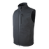 The Condor Core Softshell Vest, shown in black with a high collar, sleeveless design, and multiple zippered pockets, is perfect for bushcraft adventures—displayed on a plain background.
