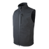 The Condor Core Softshell Vest, shown in black with a high collar, sleeveless design, and multiple zippered pockets, is perfect for bushcraft adventures—displayed on a plain background.
