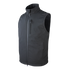 The Condor Core Softshell Vest, shown in black with a high collar, sleeveless design, and multiple zippered pockets, is perfect for bushcraft adventures—displayed on a plain background.