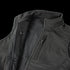 A close-up of the Condor Core Softshell Vest in black, ideal for EDC, shows its zippered chest pocket and partially opened main zipper.