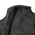 A close-up of the Condor Core Softshell Vest in black, ideal for EDC, shows its zippered chest pocket and partially opened main zipper.