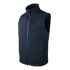 The Condor Core Softshell Vest is a sleeveless black zip-up vest with a high collar, chest zipper pocket, and two side pockets for bushcraft or EDC use, shown on a white background.