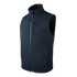 The Condor Core Softshell Vest is a sleeveless black zip-up vest with a high collar, chest zipper pocket, and two side pockets for bushcraft or EDC use, shown on a white background.