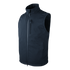 The Condor Core Softshell Vest is a sleeveless black zip-up vest with a high collar, chest zipper pocket, and two side pockets for bushcraft or EDC use, shown on a white background.