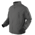 The Condor Vapor Ripstop Windbreaker in gray features long sleeves, a front zipper, zippered chest and arm pockets, and adjustable cuffs—perfect for law enforcement or first responders—shown on a plain background.