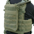 A person wears the Condor Tidepool Hydration Carrier in Scorpion OCP, featuring MOLLE webbing, a zippered back pouch, and adjustable shoulder straps—perfect for military or law enforcement use.
