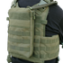 A person wears the Condor Tidepool Hydration Carrier in Scorpion OCP, featuring MOLLE webbing, a zippered back pouch, and adjustable shoulder straps—perfect for military or law enforcement use.