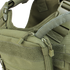 Close-up of the Condor Tidepool Hydration Carrier in Scorpion OCP, featuring zippers, buckles, MOLLE webbing, and reinforced stitching—perfect for military or first responder use.