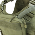 Close-up of the Condor Tidepool Hydration Carrier in Scorpion OCP, featuring zippers, buckles, MOLLE webbing, and reinforced stitching—perfect for military or first responder use.