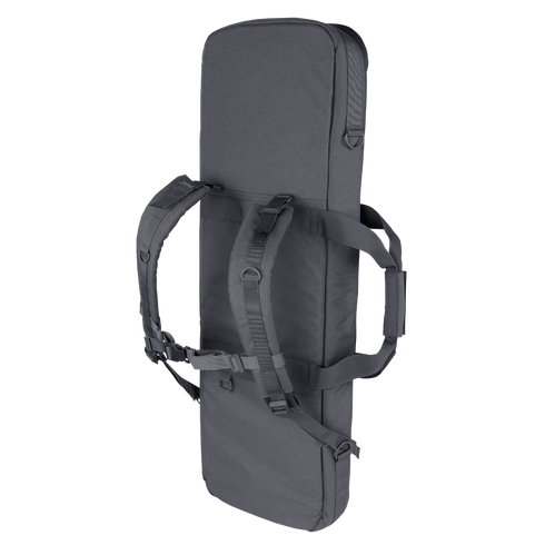 The Condor 36" Javelin Rifle Case is a padded black rectangular bag with backpack straps and a carry handle, designed for safely transporting long or bulky items. Now on SALE.