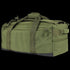 The Condor Centurion Duffle Bag 46L is a spacious olive green bag with multiple zippered compartments, sturdy handles, and reinforced stitching—perfect for military or first responder use.