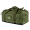 The Condor Centurion Duffle Bag 46L in Olive Drab features multiple compartments, zippers, handles, and adjustable shoulder straps, shown against a white background.