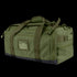 The Condor Centurion Duffle Bag 46L in Olive Drab features multiple compartments, zippers, handles, and adjustable shoulder straps, shown against a white background.
