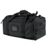 The Condor Centurion Duffle Bag 46L is a black bag featuring sturdy handles, multiple zippered compartments, and a front ID window—perfect for military or first responders who need organized, reliable gear.
