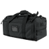 The Condor Centurion Duffle Bag 46L is a black bag featuring sturdy handles, multiple zippered compartments, and a front ID window—perfect for military or first responders who need organized, reliable gear.