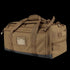The Condor Centurion Duffle Bag 46L is a tan tactical bag with multiple zippered compartments, carrying handles, and adjustable shoulder straps—ideal for first responders or law enforcement—shown on a white background.